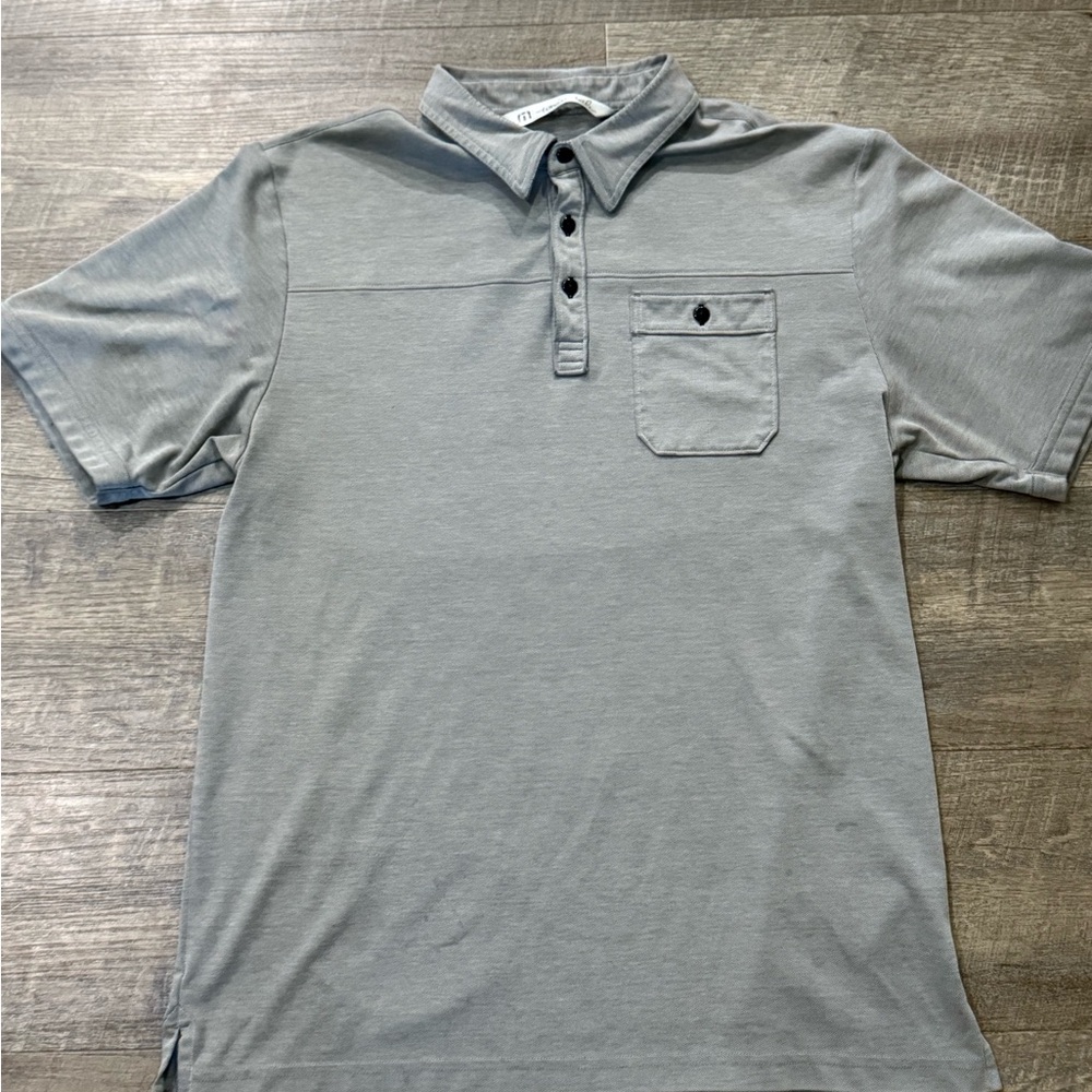 Travis Mathew Light Gray Polo Shirt